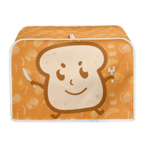 Koolenry Toaster-Schutzhülle mit Cartoon-Druck, Staubschutz für Brotbackautomaten, Kleine Haushaltsgeräte, Toaster-Staubschutzhülle M von Koolenry
