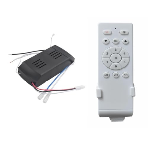 Koolenry Universal Deckenlüfter Fernbedienungs-Steuerkit DC Lüfter Leuchttreiber Controller Niedriger Spannung 50W 6-Gang-Timing-Fernbedienung Koolenry Universal Deckenlüfter Fernbedienungs-Steuerkit DC Lüfter Leuchttreiber Controller Niedriger Spannung 50W 6-Gang-Timing-Fernbedienung von Koolenry