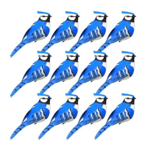 Koolenry Vögel für Den Garten Künstliche Federnvögel mit Clip Handgefertigtes Vogelhaus & Saisonale Koolenry Vögel für Den Garten Künstliche Federnvögel mit Clip Handgefertigtes Vogelhaus & Saisonale von Koolenry