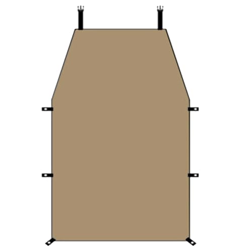 Koolenry Wasserdichtes UV -Dach -Top -Zelt -Markisen, Auto Sonnenschatten Segel Baldachin, Tragbare Campingseite Markisen für Outdoor, SUV, Caravan, M. von Koolenry
