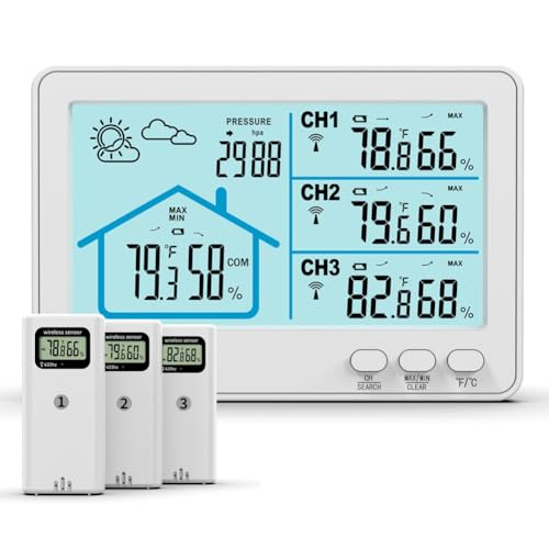 Koolenry Wireless Wetterstation Barometer Temperatur Luftfeuchtigkeit Meter Wettervorhersage Koolenry Wireless Wetterstation Barometer Temperatur Luftfeuchtigkeit Meter Wettervorhersage von Koolenry