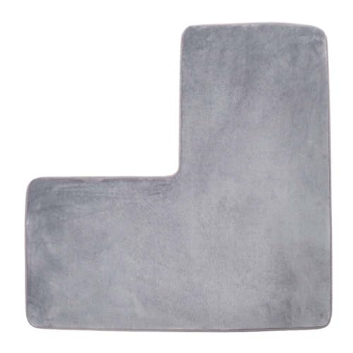 Koolenry rutschfeste L-Förmige Badematte, Weicher Bodenteppich, Ideal für Eckduschbereiche. von Koolenry