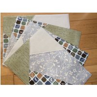 Gesteppte Tischsets. 4Er Set Platzsets. Küchentischmatten. Esstisch Leinen von Koolquilting