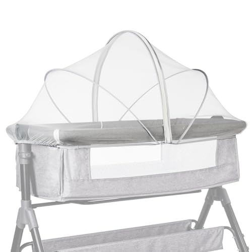 Koomuao Universal Moskitonetz für Babybett,Mückennetz für Babybetten, Stabil Insektenschutz für Reisebett mit Reißverschluss,für schnellen und einfachen Zugang zu Ihrem Baby (Weiß, 100 * 55cm) von Koomuao