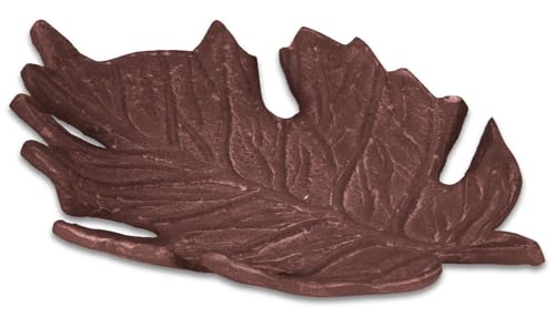 Koopman International b.v Deko Schale Blatt Metall Braun Tischdeko Dekoschale Teller Herbst Wohnaccessoire 24 x 19x 3,5cm, Farbe:Rostbraun von Koopman International b.v