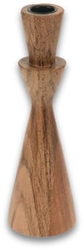Koopman International b.v Kerzenhalter für Stabkerze Kerzenständer Kerzenleuchter Holz Braun Tischdeko Deko 22cm, Modell:Modell3 Koopman International b.v Kerzenhalter für Stabkerze Kerzenständer Kerzenleuchter Holz Braun Tischdeko Deko 22cm, Modell:Modell3 von Koopman International b.v