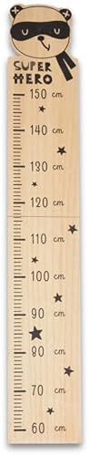 Koopman International b.v Kinder Messlatte Wandlineal Messen Kindermesslatte Kinderzimmer Deko Wanddeko 60-150cm, Form:C von Koopman International b.v
