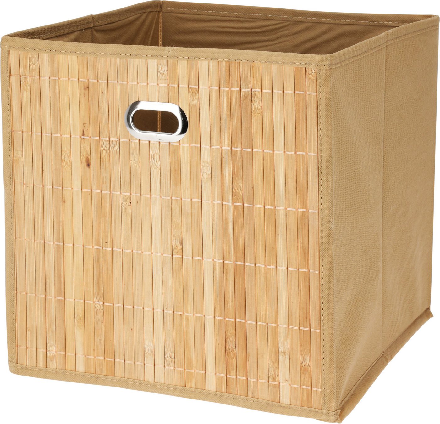 Koopman Aufbewahrungsbox Braun (1 St), Bambus, Schrankbox, 31x31x31cm, Organizer, Aufbewahrungsbox von Koopman