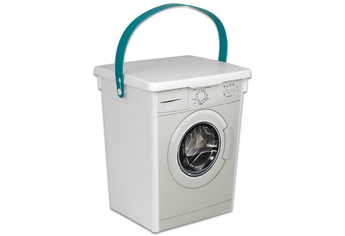 Koopman Aufbewahrungsbox Waschpulver Box 5L Waschmittelbox Kunststoff, Aufbewahrung Wäscheklammerbox Waschpulverbehälter Waschmitteldose von Koopman