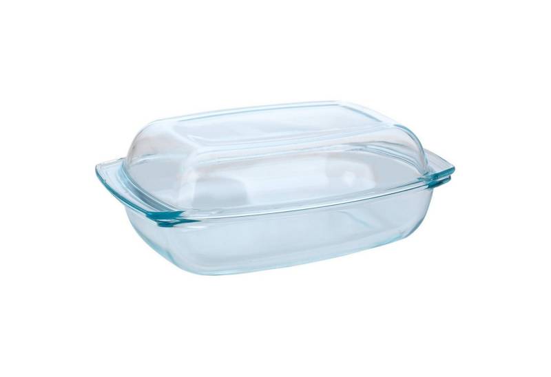 Koopman Auflaufform RAJAR, 35 x 9 x 23 cm, Transparent, mit Deckel, Glas, (1-St), backofengeeignet, mikrowellengeeignet von Koopman