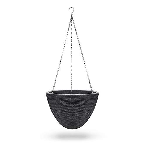 Koopman Blumenampel Kunststoff Hängetopf Blumentopf Hängeampel Pflanzkübel 33 cm DEKO von Koopman International