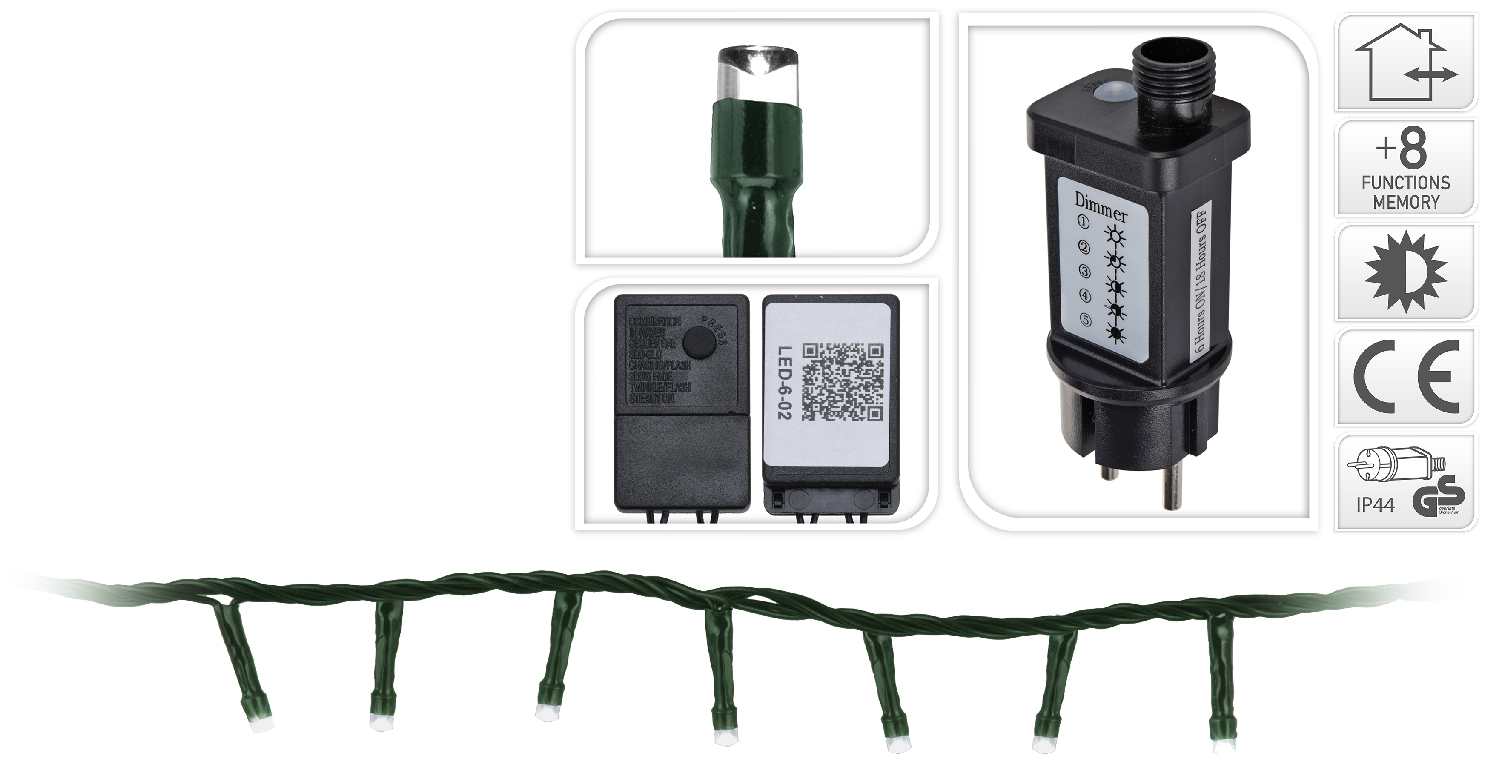 Koopman Clusterlichterkette 700 LEDs Warm-Weiß von Koopman