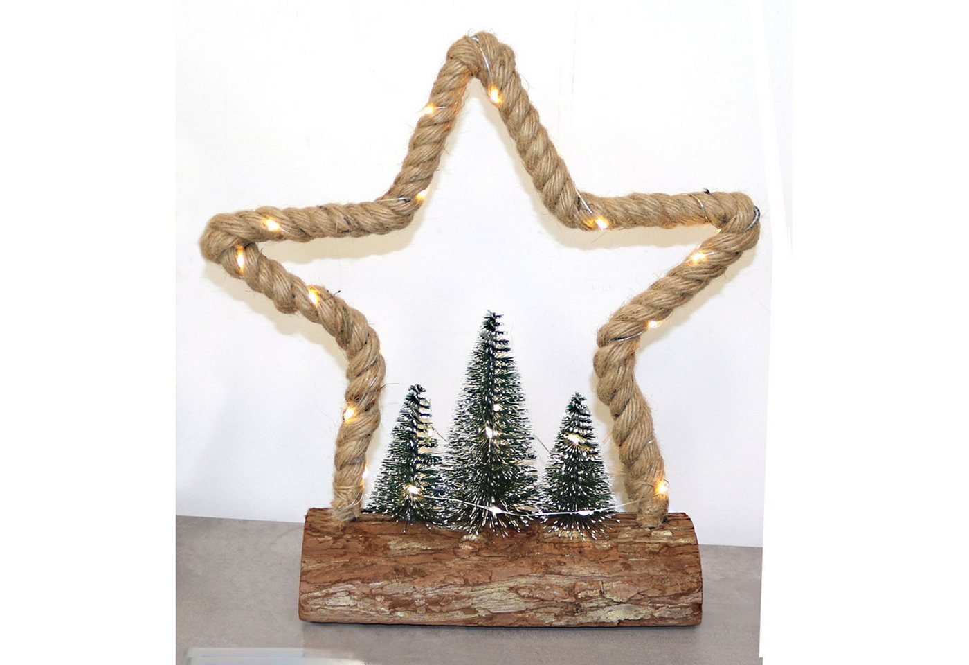 Koopman Dekofigur WH Jute-Figur 30 LED 3-fach sortiert 6 Stück Koopman Dekofigur WH Jute-Figur 30 LED 3-fach sortiert 6 Stück von Koopman