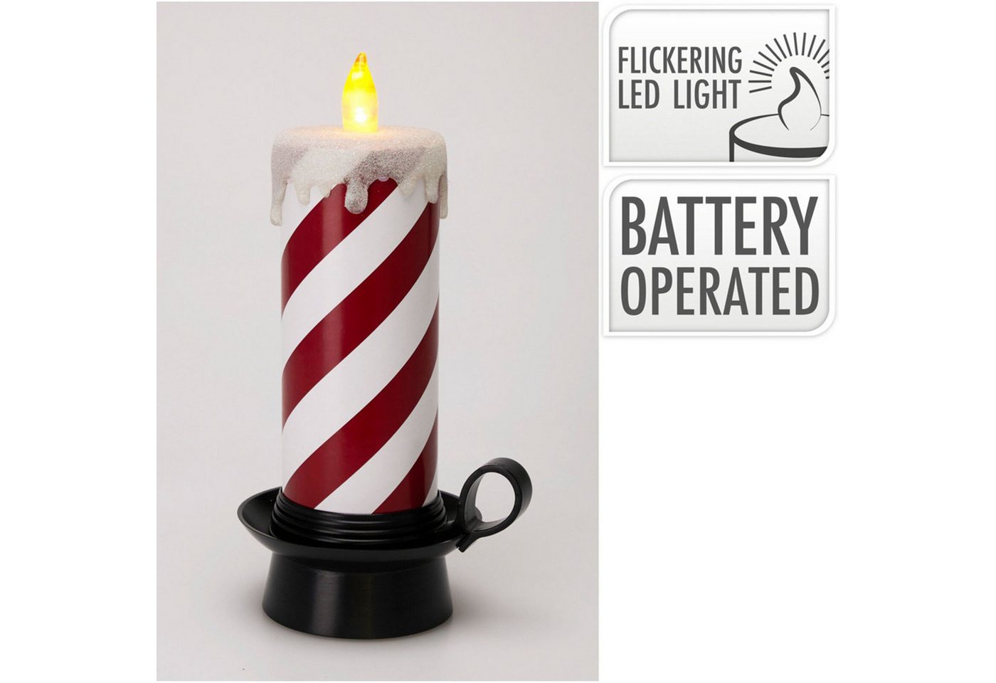 Koopman Dekofigur WH LED-Zuckerstangenkerze rot-weiß 15 x 12 x 29 cm 9 Stück Koopman Dekofigur WH LED-Zuckerstangenkerze rot-weiß 15 x 12 x 29 cm 9 Stück von Koopman