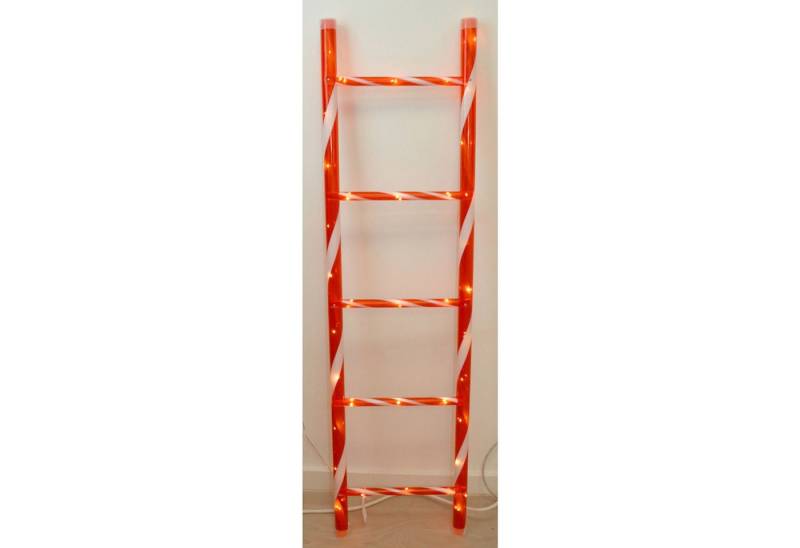 Koopman Dekofigur WH Leiter Zuckerstange 110 cm LED 4 Stück von Koopman