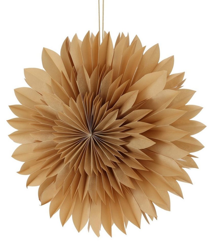 Koopman Dekohänger ASTRUM, Ø 50 cm, Braun, Papier von Koopman