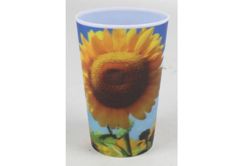 Koopman Glas 12x Trinkbecher 0,3L verschiedene Motive Kunststoff Mehrweg Getränke, Kunststoff von Koopman