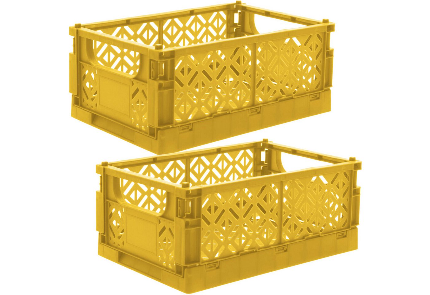 Koopman Klappbox Transportbox Kleinteilebox Faltbox Box Kiste 25x16x10cm, Gelb, Faltbar, Kunststoff, Tragegriffe, Stabil Koopman Klappbox Transportbox Kleinteilebox Faltbox Box Kiste 25x16x10cm, Gelb, Faltbar, Kunststoff, Tragegriffe, Stabil von Koopman