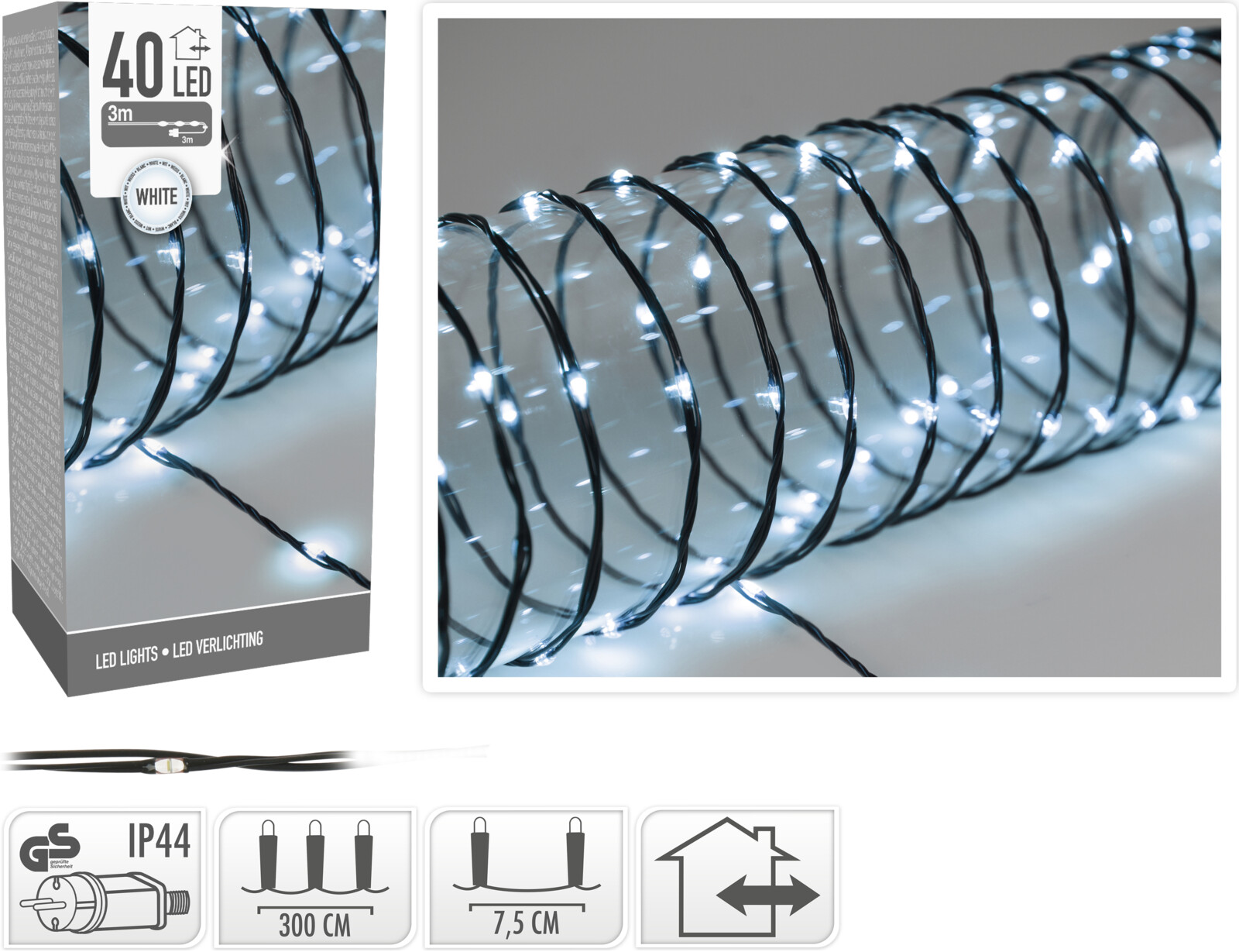 Koopman LED Beleuchtung 40 LED weiß von Koopman