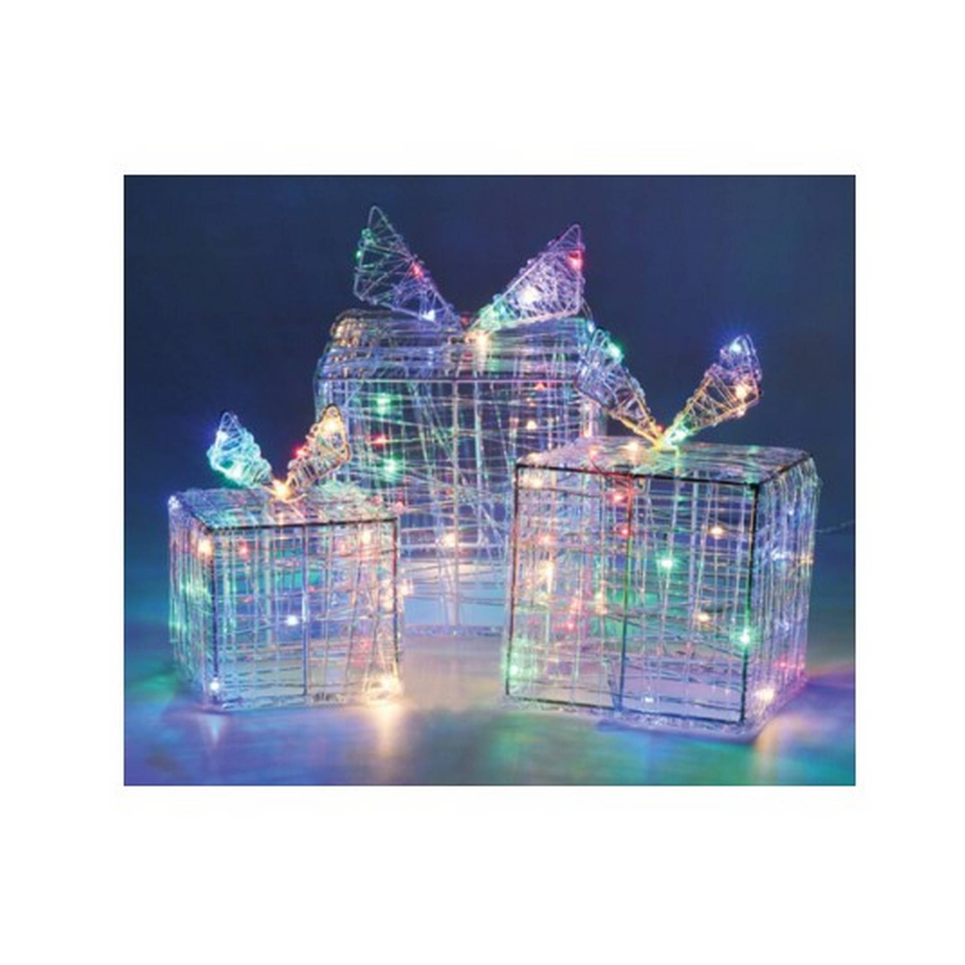 Koopman LED-Dekofigur Geschenk bunt 3 Stück Koopman LED-Dekofigur Geschenk bunt 3 Stück von Koopman