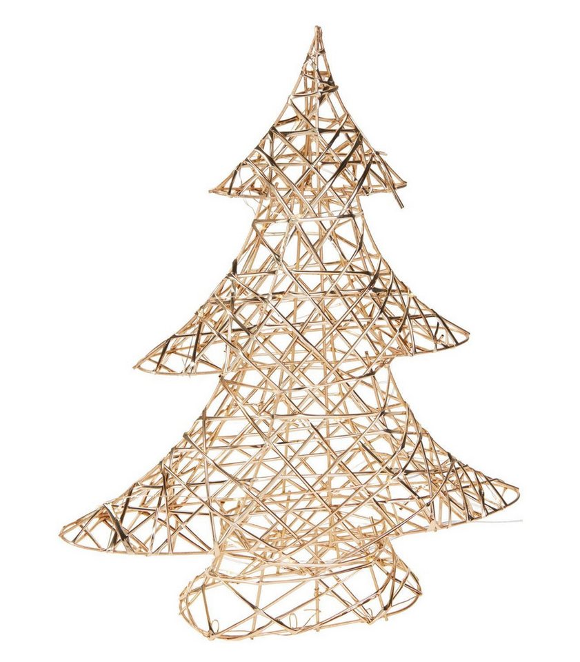 Koopman LED Dekofigur MIRA, H 40 cm, Goldgelb, Eisen, Batteriebetrieben, LED fest integriert von Koopman