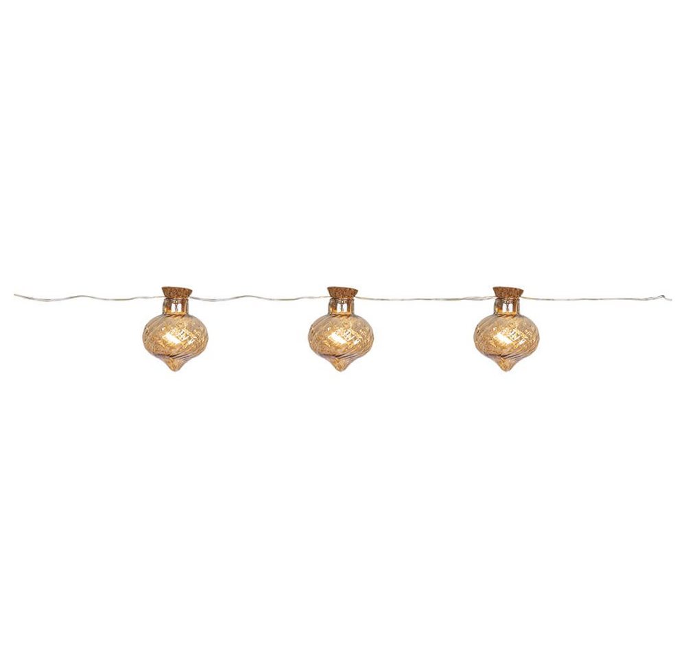 Koopman LED-Lichterkette LED-Minilichterkette, Zwiebelkugeln, 12 warmweiße LEDs, amberfarben Koopman LED-Lichterkette LED-Minilichterkette, Zwiebelkugeln, 12 warmweiße LEDs, amberfarben von Koopman