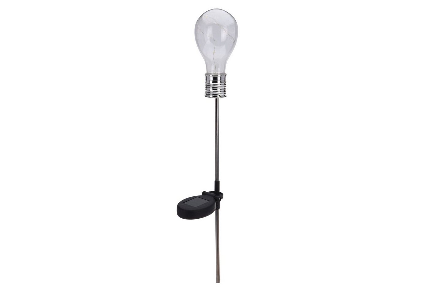 Koopman LED Solarleuchte Solarlampe LED Glühbirnenform, Ein-/Ausschalter, LED, Warmweiß, Solarleuchte LED Lampe von Koopman