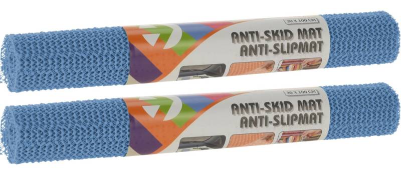 Koopman Schubladenmatte Antirutsch Matte 6 Farben Schutz Bunt 200x30 cm Schublade (2 St), 2er Set, Teppichunterleger, Anti-Rutsch Matte, Tischunterlage, Matte von Koopman