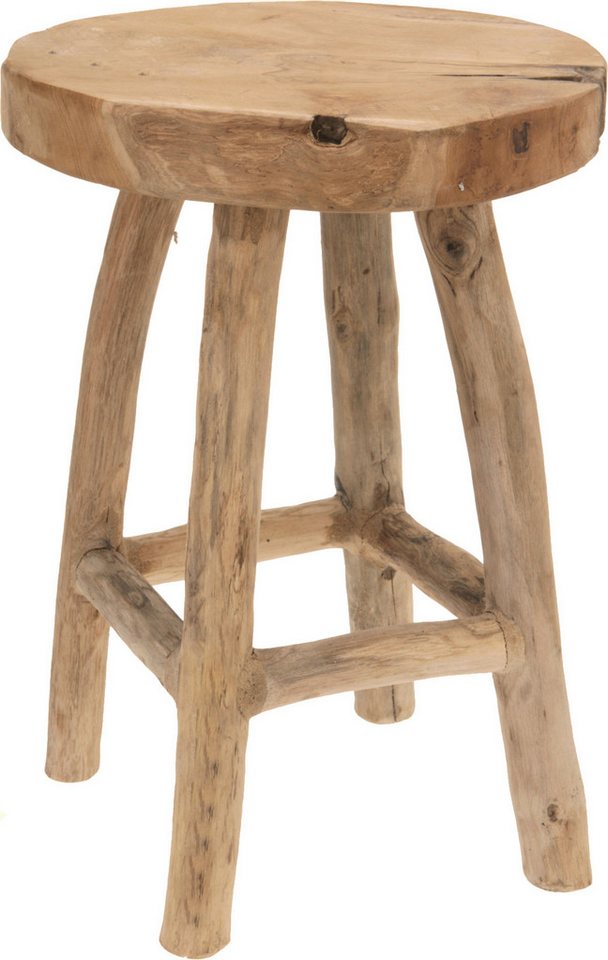 Koopman Blumenhocker Blumenhocker Pflanzenhocker Beistelltisch Naturprodukt Handarbeit (1 St), Schemel, Wurzelholz, Natürlich gewachsen, Astlöcher, Massiv von Koopman