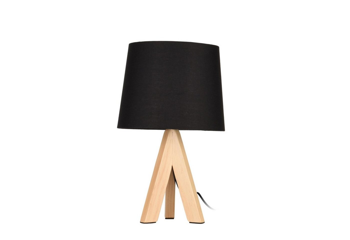 Koopman Tischleuchte Tischlampe schwarz mit Holzbeinen, ohne Leuchtmittel Koopman Tischleuchte Tischlampe schwarz mit Holzbeinen, ohne Leuchtmittel von Koopman