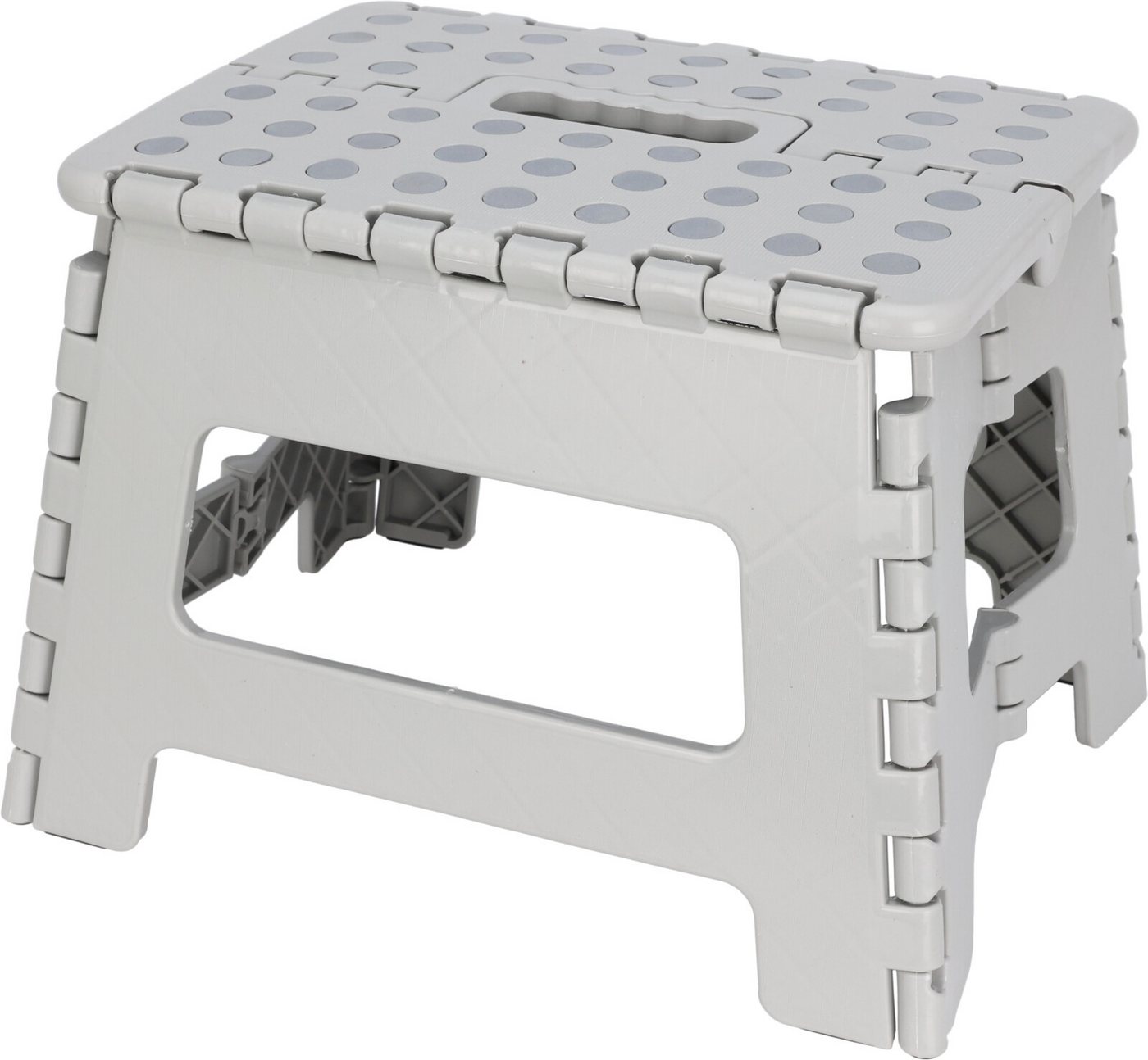 Koopman Tritthocker Kinderhocker Badhocker Klapphocker Falthocker (1 St), Grau, Anti-Rutsch, 29x22x22cm, Kunststoff, max. 100kg von Koopman