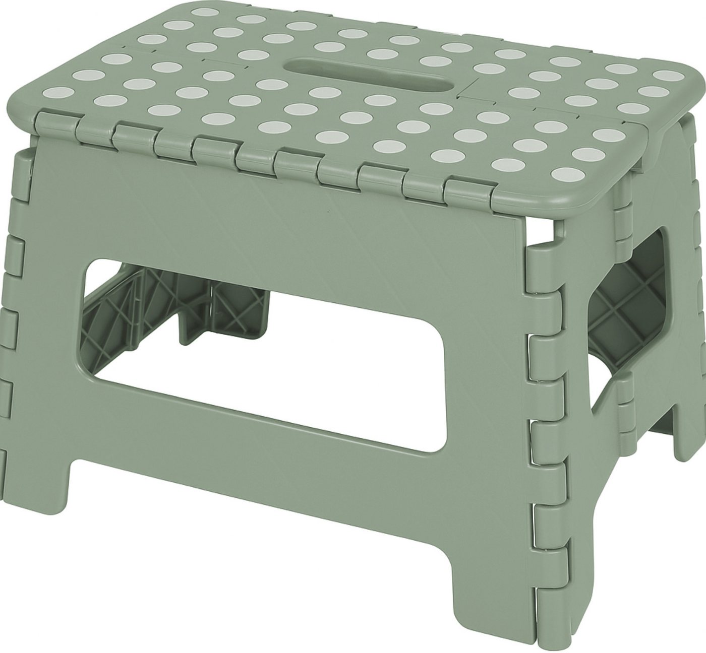 Koopman Tritthocker Kinderhocker Badhocker Klapphocker Falthocker (1 St), Grün, Anti-Rutsch, 29x22x22cm, Kunststoff, max. 100kg von Koopman