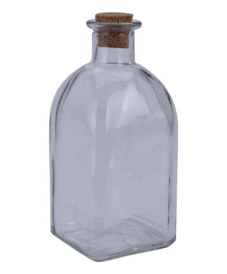 Koopman Vorratsdose 6x Glasflasche 250ml Korkenverschluss Aufbewahren Vorrat Küchen Frisch, Glas von Koopman