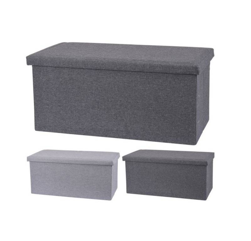 Koopmann Aufbewahrungsbox Aufbewahrungshocker - grau oder anthrazit - ca. 76 x 40 x 38 cm - 1 St von Koopmann