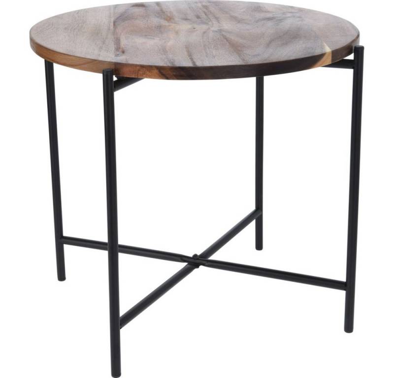 Koopmann Dekofigur Beistelltisch - Akazienholz - braun/schwarz - Ø ca. 45 cm - Höhe ca. 3 von Koopmann
