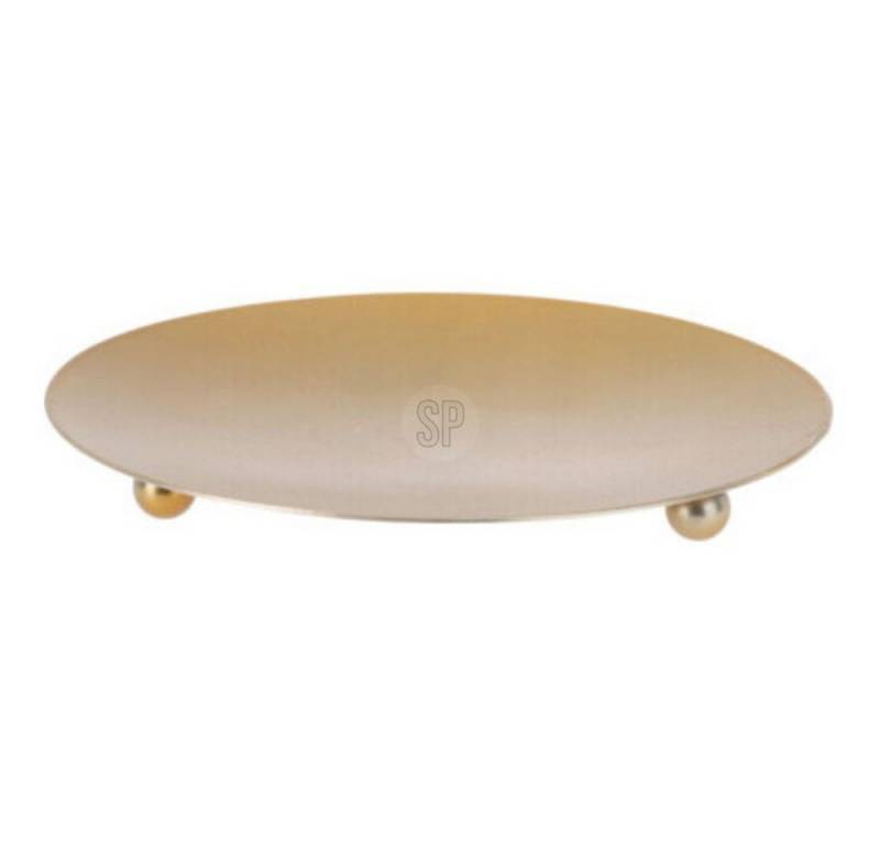 Koopmann Dekoteller Kerzenteller gold - Edelstahl - ø ca. 8,5 cm von Koopmann