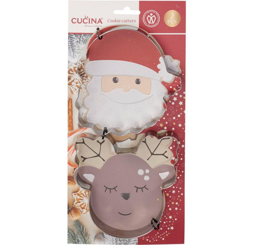 Koopmann Muffinform 2 Ausstechformen - Weihnachten - 1 Set, (2-tlg) von Koopmann