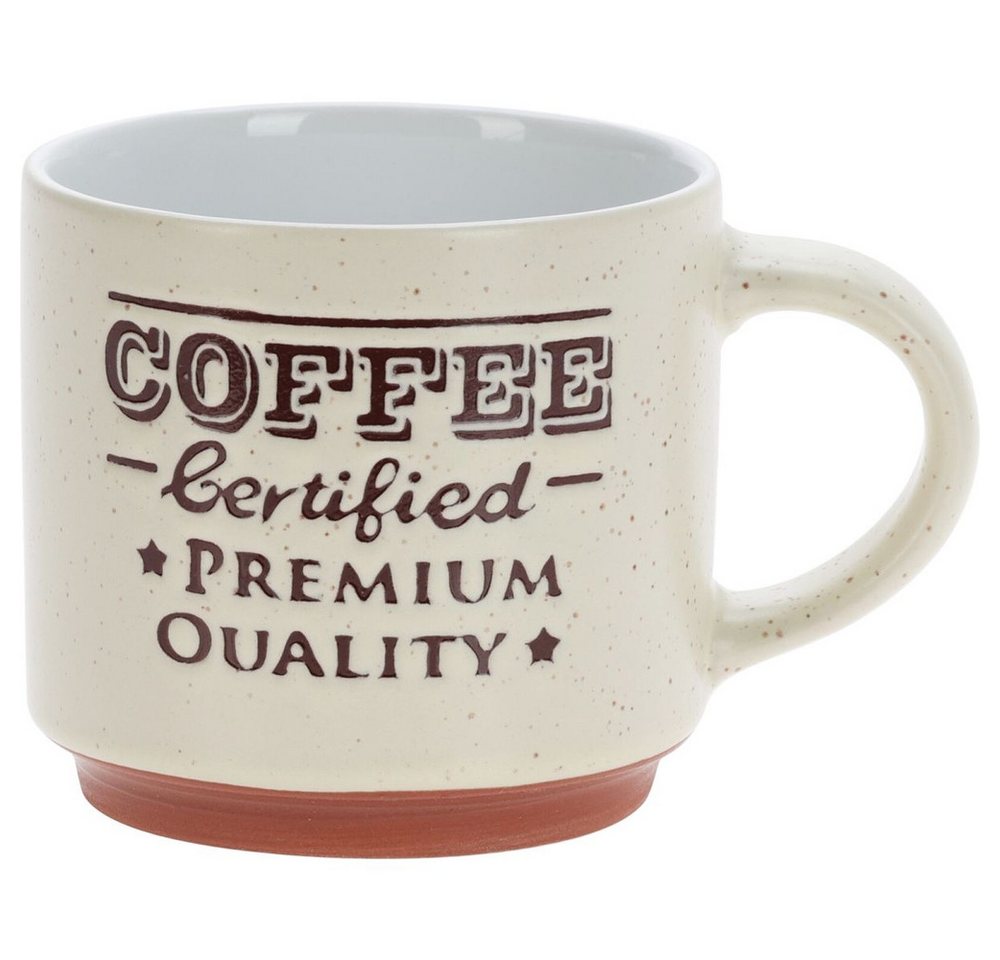 Koopmann Tasse 6er Set Kaffeebecher - mit Sprüchen - ca. 260 ml von Koopmann