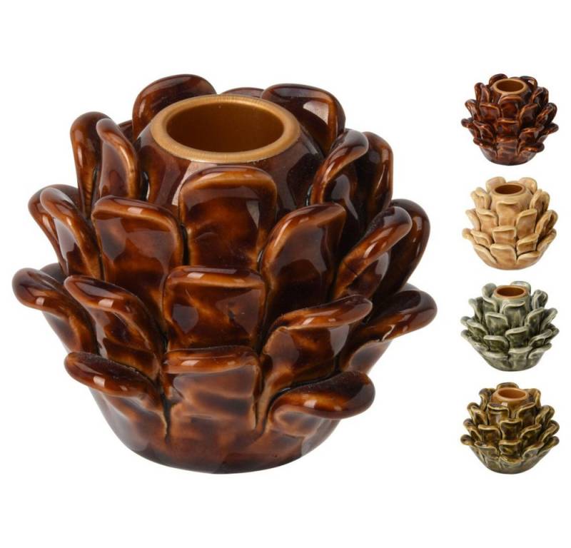 Koopmann Teelichthalter Kerzenhalter - Tannenzapfen - ca. 7,5 cm - 1 Stück von Koopmann