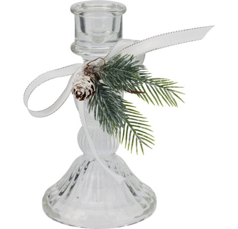 Koopmann Teelichthalter Kerzenständer aus Glas - ca. 8,5 x 13,5 cm Koopmann Teelichthalter Kerzenständer aus Glas - ca. 8,5 x 13,5 cm von Koopmann