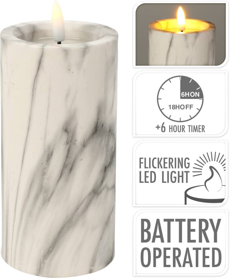 LED Kerze mit Flackerlicht von Koopmann