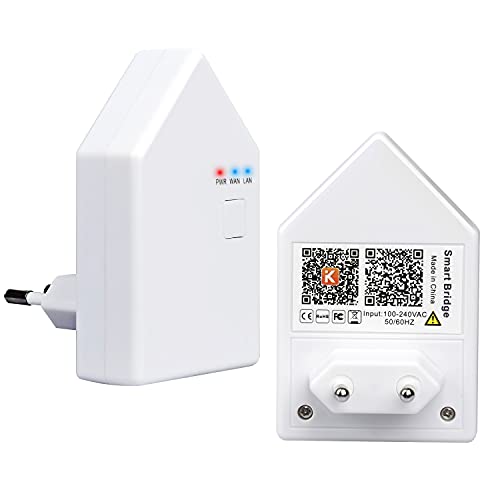 Koopower Wlan Bluetooth Mesh Smart Home Bridge Brücke, WIFI Smart Hub Intelligentes Steuerelement des Bluetooth Mesh Systems, Fernsteuerung Möglich, Kompatibel mit Alexa & Google Home & IFTTT, weiß Koopower Wlan Bluetooth Mesh Smart Home Bridge Brücke, WIFI Smart Hub Intelligentes Steuerelement des Bluetooth Mesh Systems, Fernsteuerung Möglich, Kompatibel mit Alexa & Google Home & IFTTT, weiß von Koopower