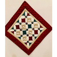 Handgenähter Wandbehang Mit Kathedralenfenstern - Let It Snow Daisy Kingdom 16-1/2" X Handgenähter Wandbehang Mit Kathedralenfenstern - Let It Snow Daisy Kingdom 16-1/2" X von KoopsKountryKalico