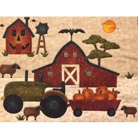 Kürbis Bauernhof Barnyard Stoff Block - Buttermilk Basin Fabric Designer Stacy West Kürbis Bauernhof Barnyard Stoff Block - Buttermilk Basin Fabric Designer Stacy West von KoopsKountryKalico