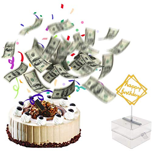Koowaa Lustige Kuchen Geld Box Geld ziehen Kuchen Machen Form Kuchen geldautomaten Box Form mit 20 stück plastiktüte von Koowaa
