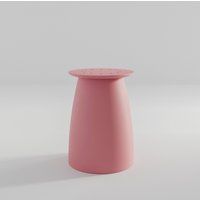 Kopar Earth 6-Farbiger Couchtisch/Japandi-stil Einbeinig Modern Einzigartig Jede Ral-Farbe Möglich Rosa von KoparStudio