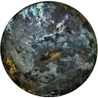 Kopar Runde Aged Messing Tabletop D85 von KoparStudio