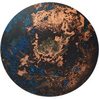 Kopar Runde Gealterte Kupfer Tabletop D50 von KoparStudio