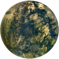 Kopar Runde Aged Messing Tabletop D48 von KoparStudio