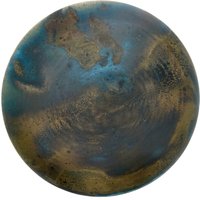 Kopar Round Aged Messing Tabletop D68/Gealtert Handarbeit Jedes Stück Ein Unikat Selten Hohe Qualität von KoparStudio